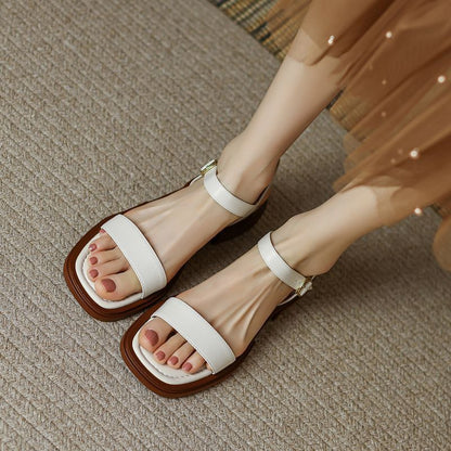 JUNEYA | Sandales en Cuir Élégance